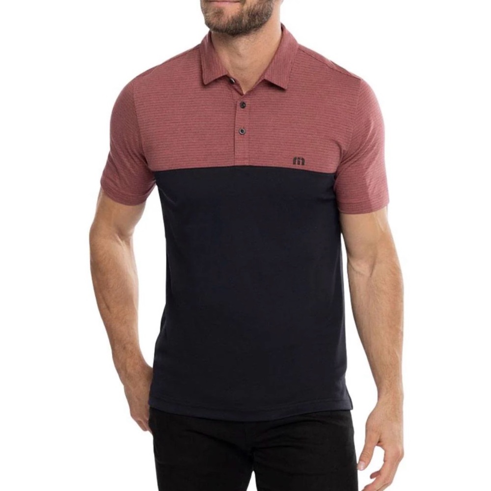 TRAVISMATHEW RIVERBANK GOLF POLO ROAN ROGUE Size Medium - Picture 12 of 12